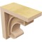 Ekena Millwork 3"W x 6"D x 6"H Classic Alma Rough Cedar Woodgrain TimberThane Corbel, Primed Tan CORUR03X06X06ALMRCPR - alternate 3